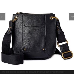 Black Crossbody with Brass Hardware LIKE NEW!!